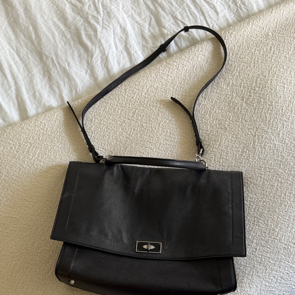 GIVENCHY
Black Calfskin Leather Medium Shark Bag